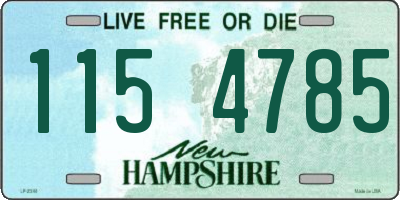 NH license plate 1154785