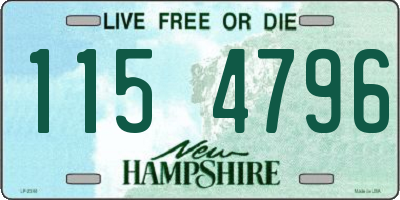 NH license plate 1154796