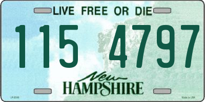 NH license plate 1154797
