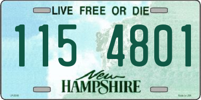 NH license plate 1154801
