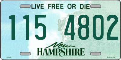 NH license plate 1154802
