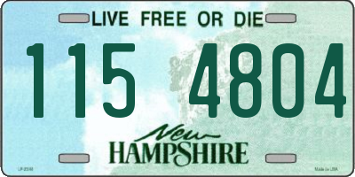 NH license plate 1154804