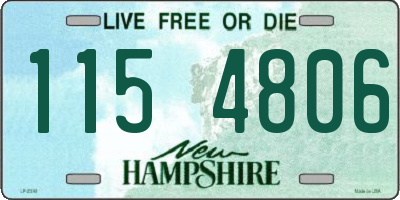 NH license plate 1154806