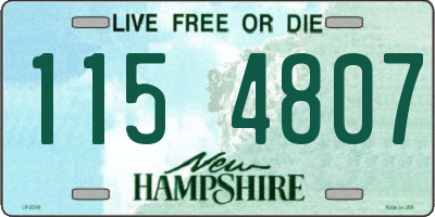 NH license plate 1154807