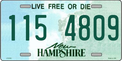 NH license plate 1154809