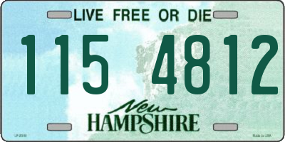 NH license plate 1154812