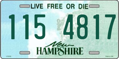 NH license plate 1154817