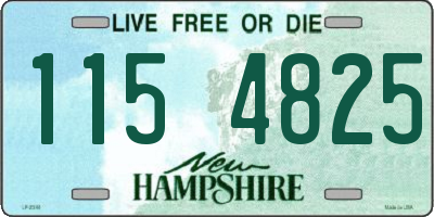 NH license plate 1154825
