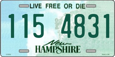 NH license plate 1154831