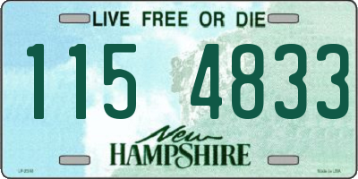 NH license plate 1154833