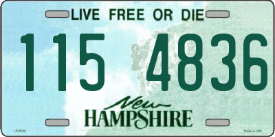 NH license plate 1154836