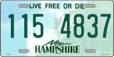 NH license plate 1154837