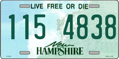 NH license plate 1154838