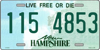 NH license plate 1154853