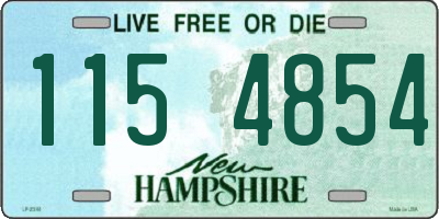 NH license plate 1154854