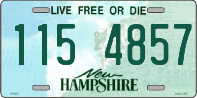 NH license plate 1154857