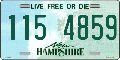 NH license plate 1154859