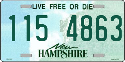 NH license plate 1154863
