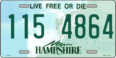 NH license plate 1154864