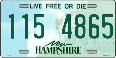 NH license plate 1154865