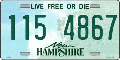 NH license plate 1154867