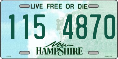 NH license plate 1154870