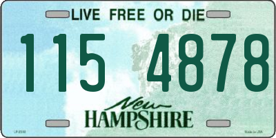 NH license plate 1154878