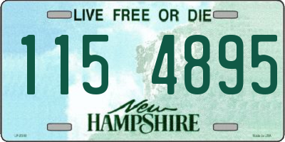 NH license plate 1154895