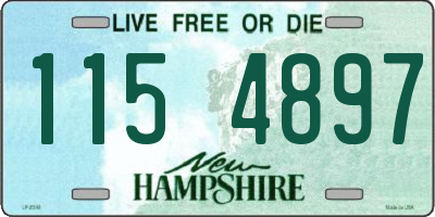 NH license plate 1154897