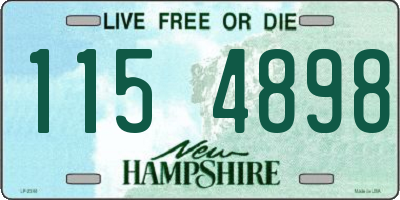 NH license plate 1154898