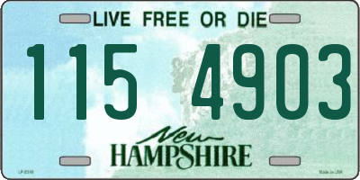 NH license plate 1154903