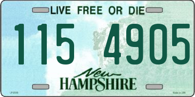 NH license plate 1154905