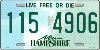 NH license plate 1154906