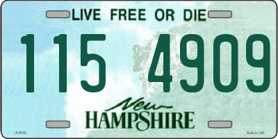 NH license plate 1154909