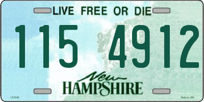 NH license plate 1154912