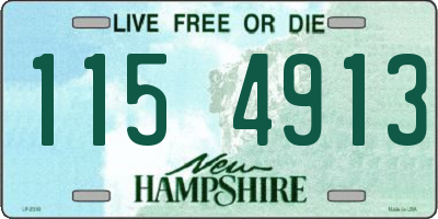 NH license plate 1154913