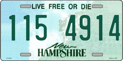 NH license plate 1154914