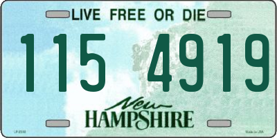 NH license plate 1154919