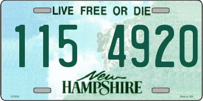 NH license plate 1154920