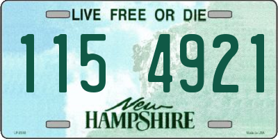 NH license plate 1154921