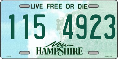 NH license plate 1154923