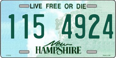 NH license plate 1154924