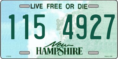 NH license plate 1154927