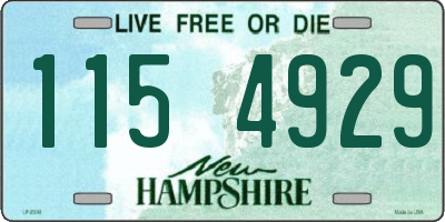 NH license plate 1154929