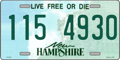 NH license plate 1154930