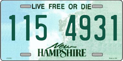 NH license plate 1154931