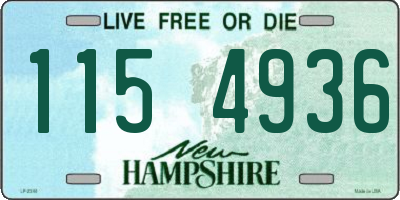 NH license plate 1154936