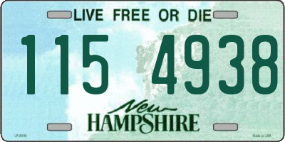 NH license plate 1154938