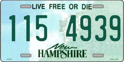 NH license plate 1154939