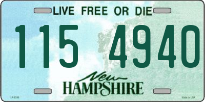 NH license plate 1154940